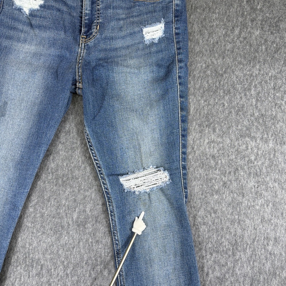 Hollister Jeans Juniors Womens 1 R 25x28 Super Skinny Blue Denim High Rise - Picture 5 of 12